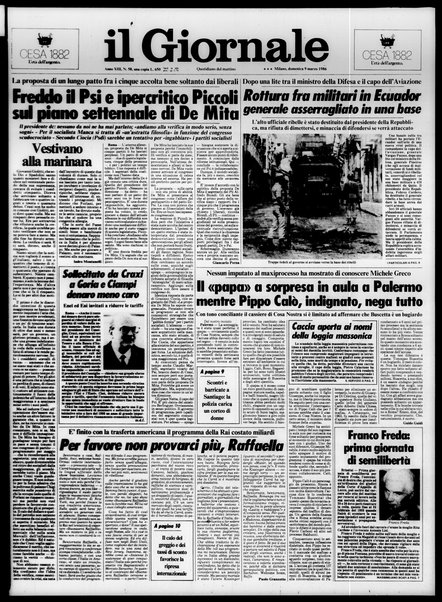 Il giornale : quotidiano del mattino